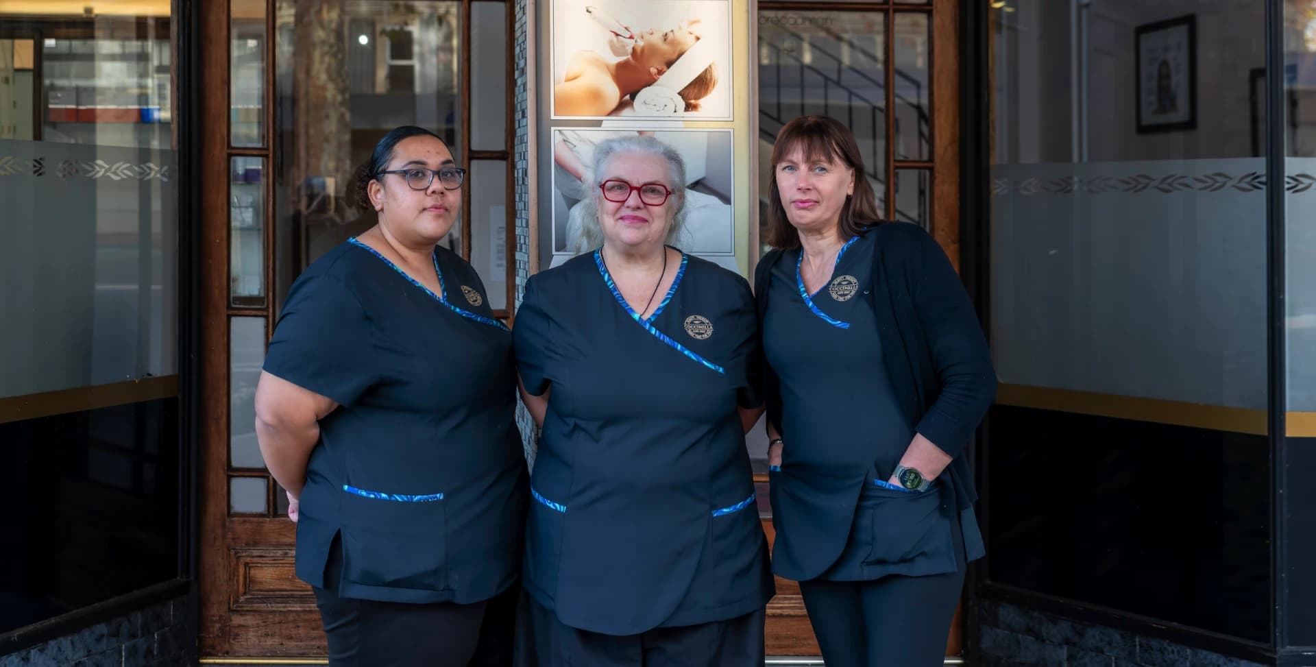 The Coccinella Beauty Therapy team outside the salon in Whanganui